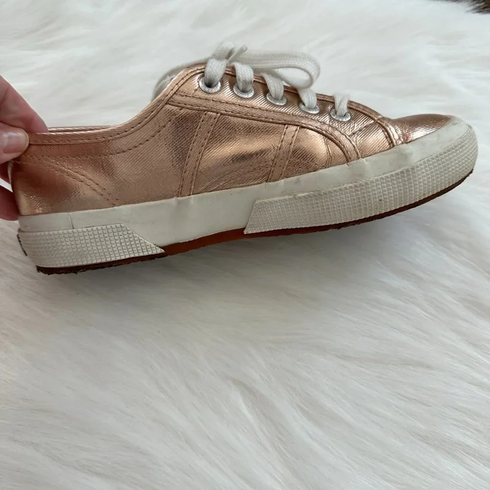 Superga Cotmetu Sneakers Tennis Shoes Rose Gold Metallic #S002HG0 - EU 36 / US 6